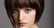 Short Stacked Bob Hairstyles With Bangs
