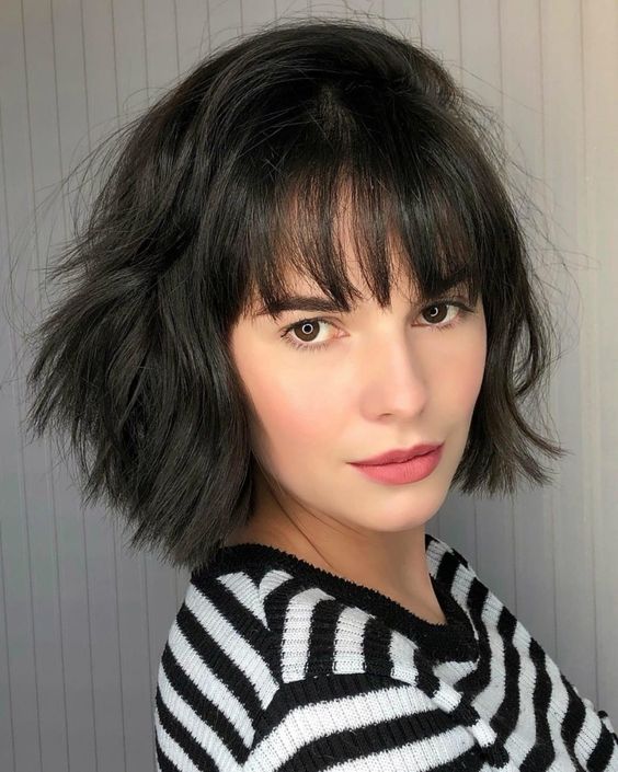 28 Lovely Short Layered Hairstyles for Fine Hair (Updated 2022) 2.-Choppy-layered-face-framing-bob