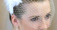 Short Wedding Hairstyles With Birdcage Veil