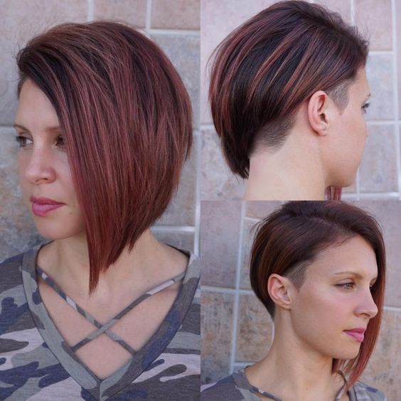100 Stylish and Easy Short Hairstyle Ideas for Women to Try in 2022 Asymmetrical-bob-with-undercut-1