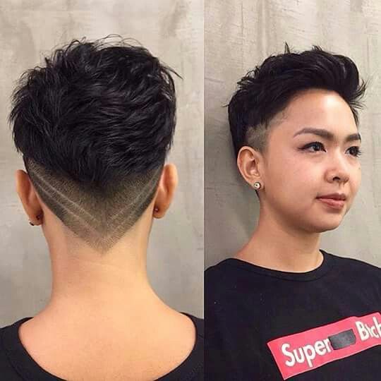 100 Stylish and Easy Short Hairstyle Ideas for Women to Try in 2022 Fade-haircut-with-spiky-on-top-2
