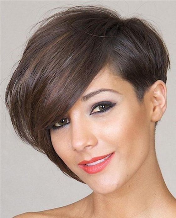 100 Stylish and Easy Short Hairstyle Ideas for Women to Try in 2022 Layered-asymmetrical-pixie-4