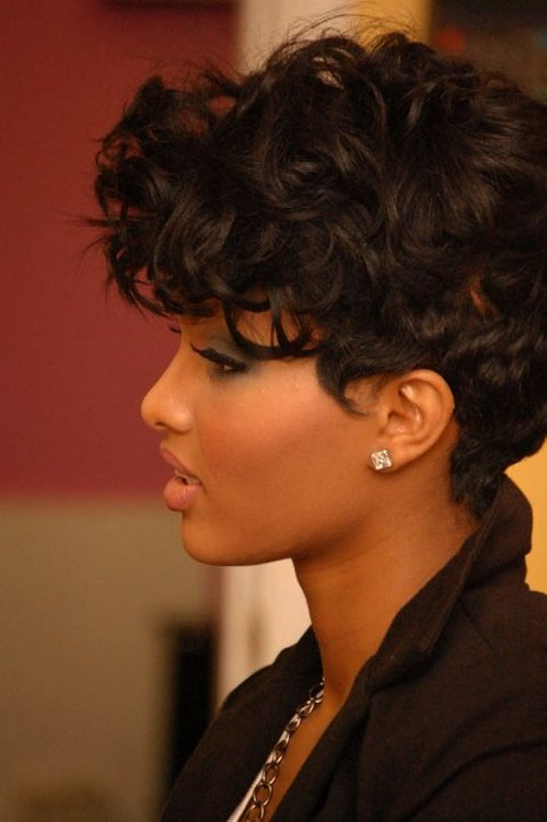 Trendy Short Curly Haircuts for Women Trendy-Short-Black-Curly-Haircuts