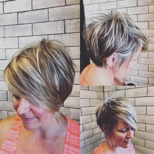 Wedge cut with shaggy layers