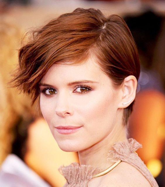 50 Hair Color Ideas for Women Over 40 (Updated 2022) 24.-Chestnut-brown-layered-pixie