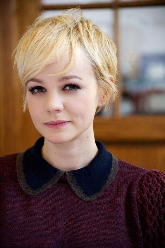 45 Flattering Short Blonde Hairstyles and Haircuts for Women in 2022 Buttercream-Blonde-Messy-Pixie