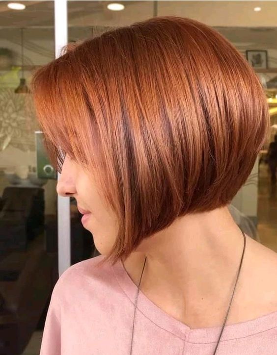 45 Flattering Short Blonde Hairstyles and Haircuts for Women in 2022 Fiery-Blonde-Inverted-Bob