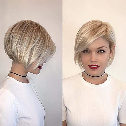 45 Flattering Short Blonde Hairstyles and Haircuts for Women in 2022 Frosted-Blonde-Pixie-Bob