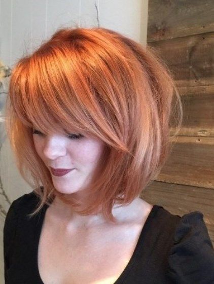 45 Flattering Short Blonde Hairstyles and Haircuts for Women in 2022 Light-Copper-Blonde-Voluminous-Bob