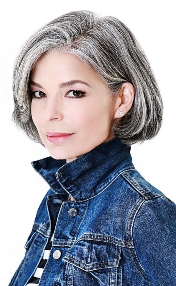 15 Modern Side Swept Short Hairstyles for Older Women (Updated 2022) Parted-rounded-bob