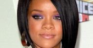 RIHANNA With Inverted Bob Hairstyles For Fine Hair