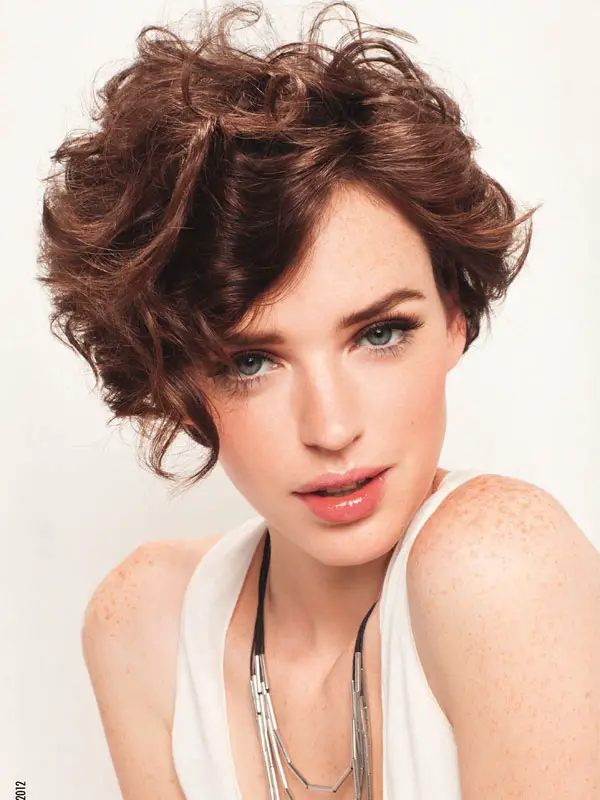 Short Curly Hairstyles For Long Faces