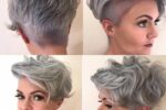 Swept Pixie Cut With Taper Fade