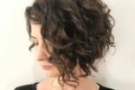 Curly Inverted Layered Bob