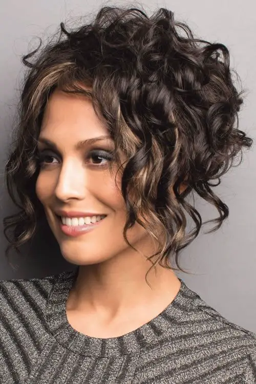 34 Cute Short Hairstyles for Women with Curly Hair (Must Try in 2022) Curly-pixie-bob-2