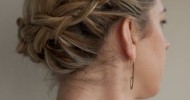 Updo Hairstyles For Short Hair With Braids