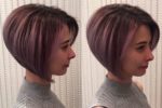 Jaw Length Stacked Bob Hairstyle 5