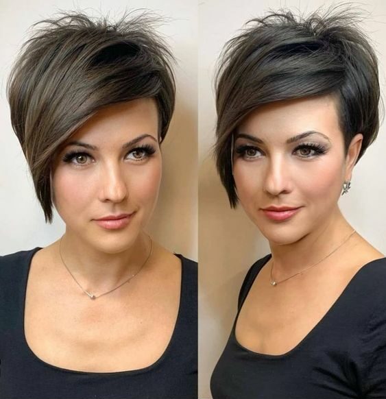 15 Stunning Short Stacked Hairstyles to Try in 2022 Asymmetrical-Pixie-e1643960404861