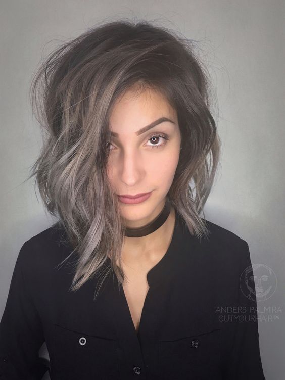 52 Elegant Short Hairstyles for Fine Hair (Update 2022) Shaggy-pixie-with-ash-silver-highlights