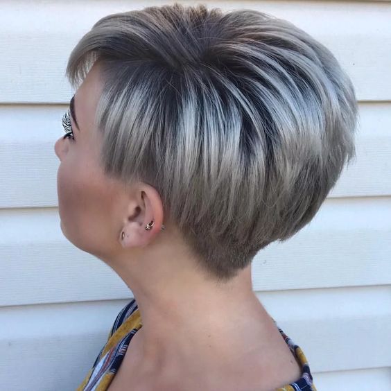 15 Stunning Short Stacked Hairstyles to Try in 2022 Stacked-Pixie-Wedge