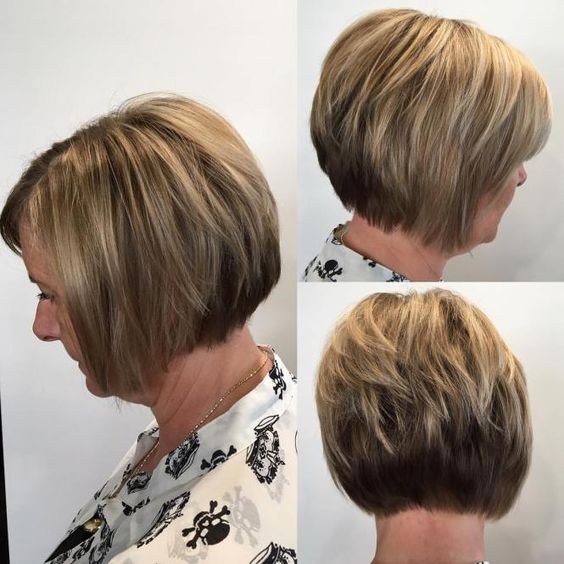 Modern Short Haircuts for Older Women that Look Astonishing (Updated 2022) Choppy-layered-wedge