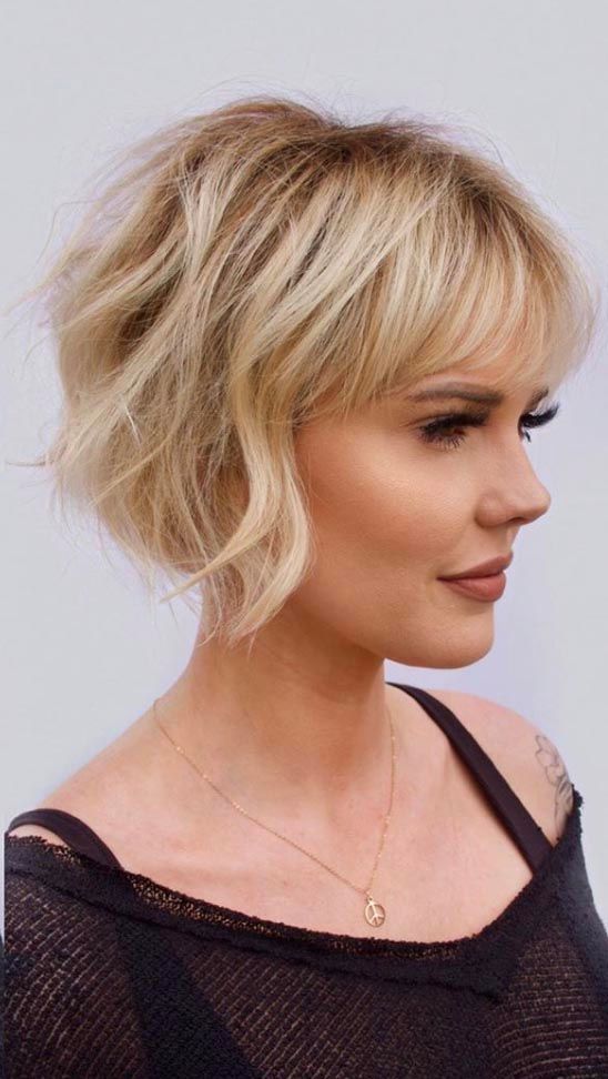 17 Very Layered Short Hairstyles for Older Women (Updated 2022) Layered-french-bob