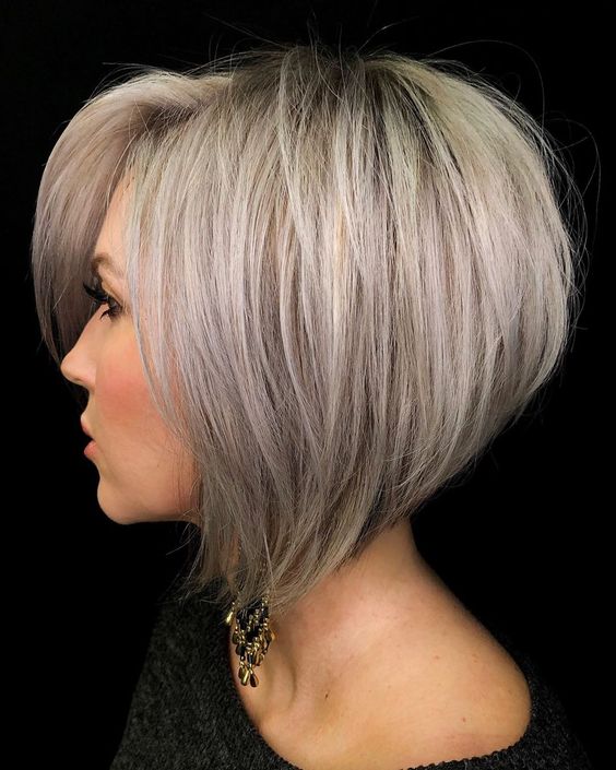 17 Very Layered Short Hairstyles for Older Women (Updated 2022) Short-layered-inverted-bob