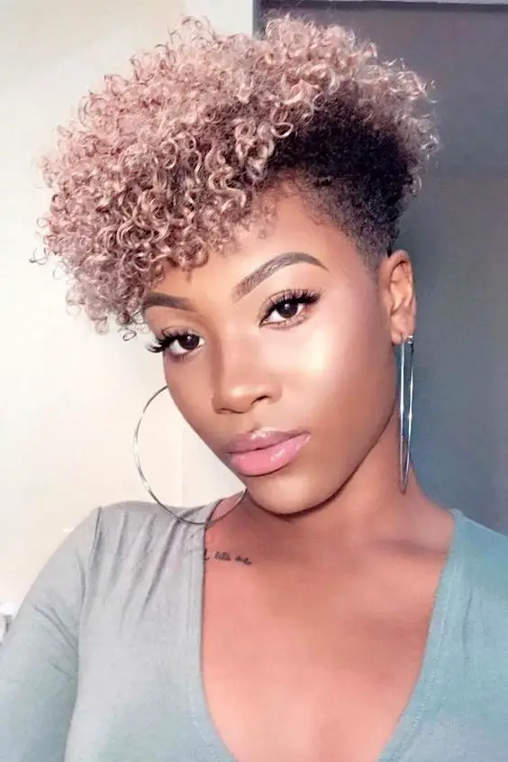 30 Classic Short Haircut Styles for Older Black Women (Update 2022) Curly-low-fade-haircut