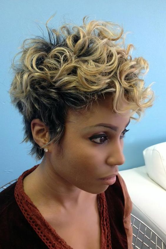 30 Classic Short Haircut Styles for Older Black Women (Update 2022) Natural-curly-pixie-hairstyles