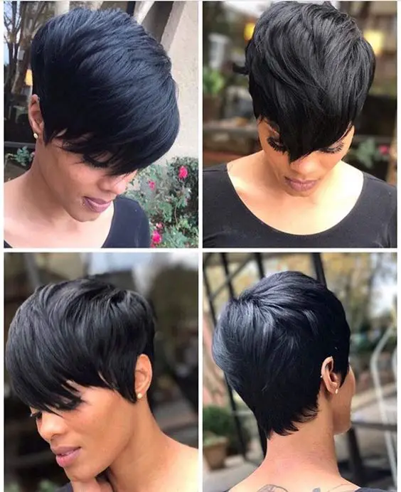 Permed short pixie hairstyles
