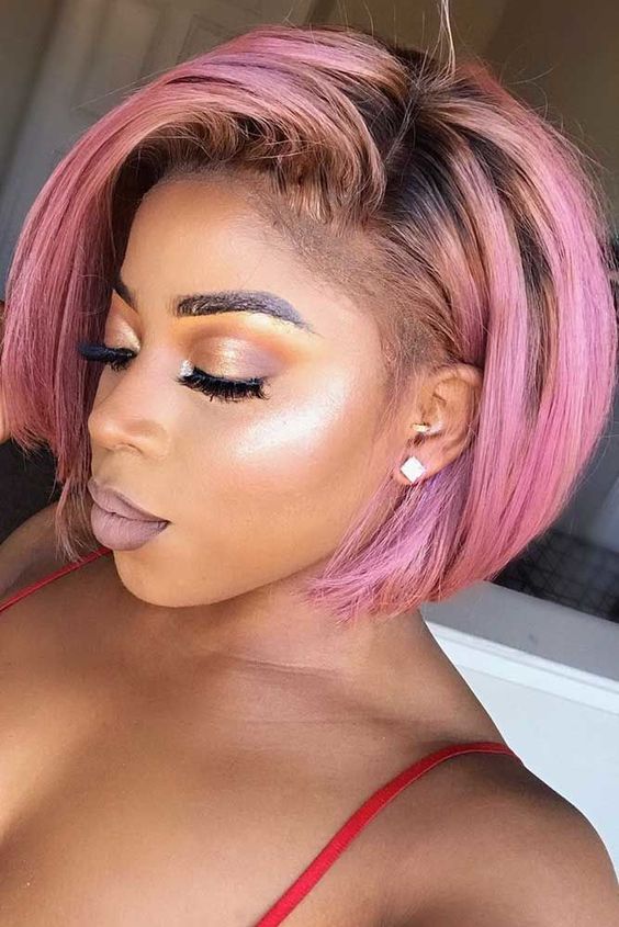30 Classic Short Haircut Styles for Older Black Women (Update 2022) Tapered-bob