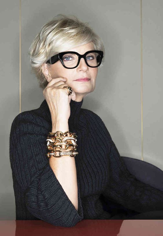 24 Short Sassy Hairstyles for Older Women with Glasses in 2022 Textured-pixie-cut