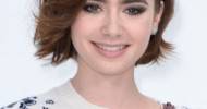 Short Wavy Hairstyles From Lily Collins