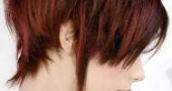 Cherry Red Hair With Ash Brown Highlights
