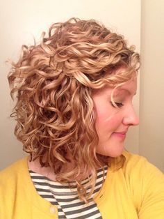 60 Best Short Curly Hairstyles for Women Over 60 in 2022 Curly-angled-lob-3