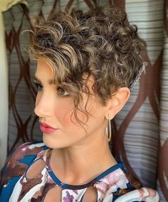 60 Best Short Curly Hairstyles for Women Over 60 in 2022 Curly-pixie-haircut-2