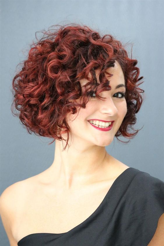 60 Best Short Curly Hairstyles for Women Over 60 in 2022 Curly-stacked-haircut-4