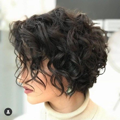 60 Best Short Curly Hairstyles for Women Over 60 in 2022 Curly-wedge-haircut-3