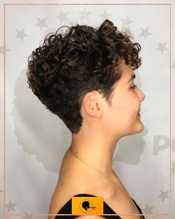 60 Best Short Curly Hairstyles for Women Over 60 in 2022 Curly-wedge-haircut-4