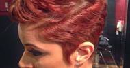 Short Red Hairstyles For Black Womens 2014