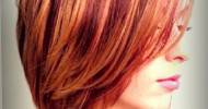 Short Hairstyles With Red And Blonde Highlights