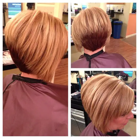 Different Types of Short Inverted Hairstyles for Older Women (Updated 2022) Inverted-stacked-bob-haircut