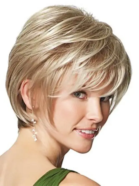 Short Layered Haircuts For Round Faces 2015