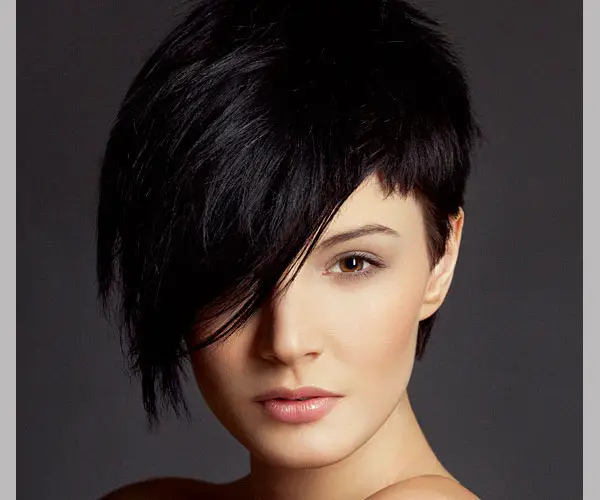 Cute Short Black Hairstyles for Women asymmetrical-short-black-hairstyles