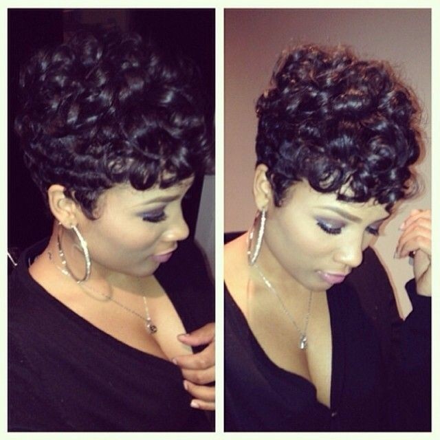 Cute Short Black Hairstyles for Women short-black-hairstyles-with-curls