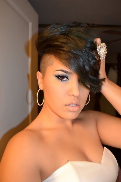 Cute Short Black Hairstyles for Women short-black-hairstyles-with-shaved-sides