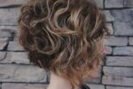 Inverted Curly Wedge Hairstyle