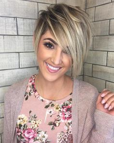 30 Attractive Short Hairstyles for Women Over 40 Years Old (Update 2021) Long-asymmetrical-pixie