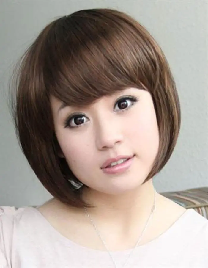 asian short hairstyles for round faces