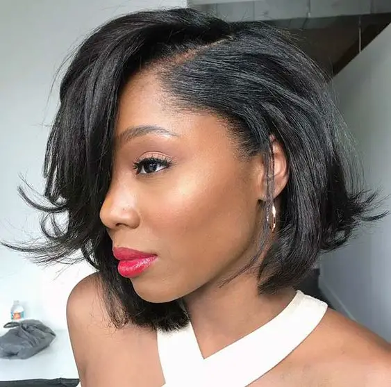 Gorgeous Short Hairstyles for Black Women (Update 2022) A-Line-Bob